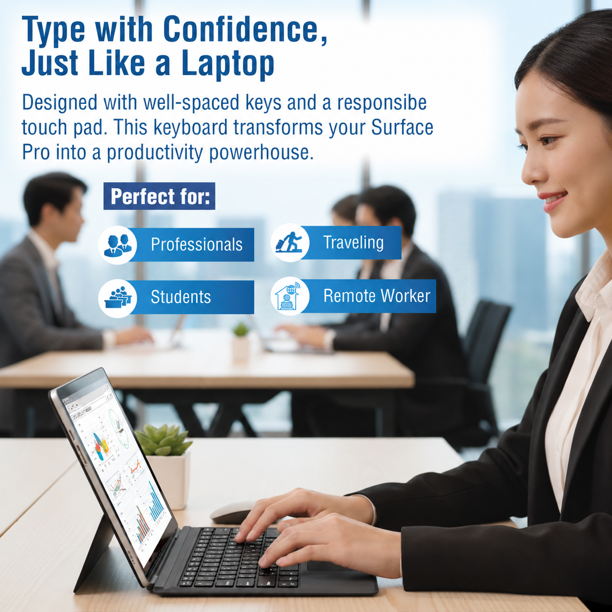 PerfectESell Surface Pro Keyboard Cover with Trackpad photo 7