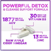 Apple Cider Vinegar Capsules 1877mg Per Serving - Extra Strength ACV Pills with Vitamin D3 - Apple Vinegar Supplement Sourced from The Mother for Digestion & Immune Support, Bottled USA, 120 Capsules