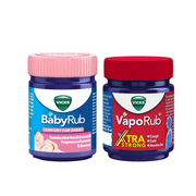 Vicks BabyRub 50ml + VapoRub Xtra Strong 50ml – Strong Vapors for Deep Comfort