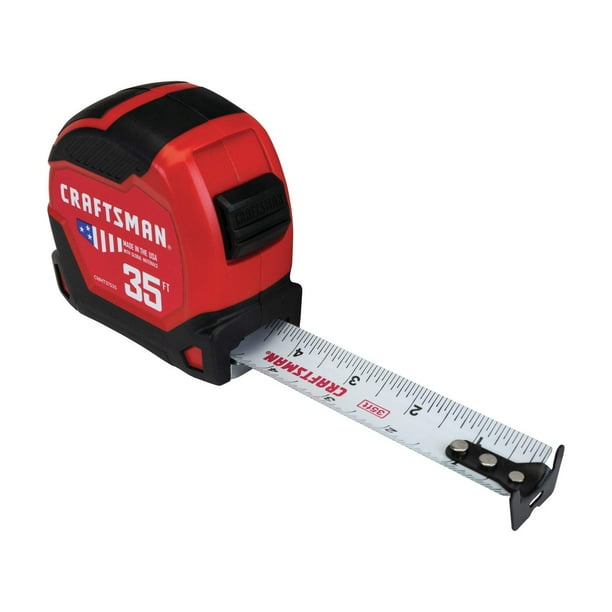 Cinta métrica CRAFTSMAN CMHT37535S, 10,67 m, 11 pies, sobresaliente