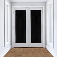 thumbnail image 3 of Darcy Rod Pocket Light Filtering Door Panel with Tieback - 54" x 72" - Black, 3 of 9