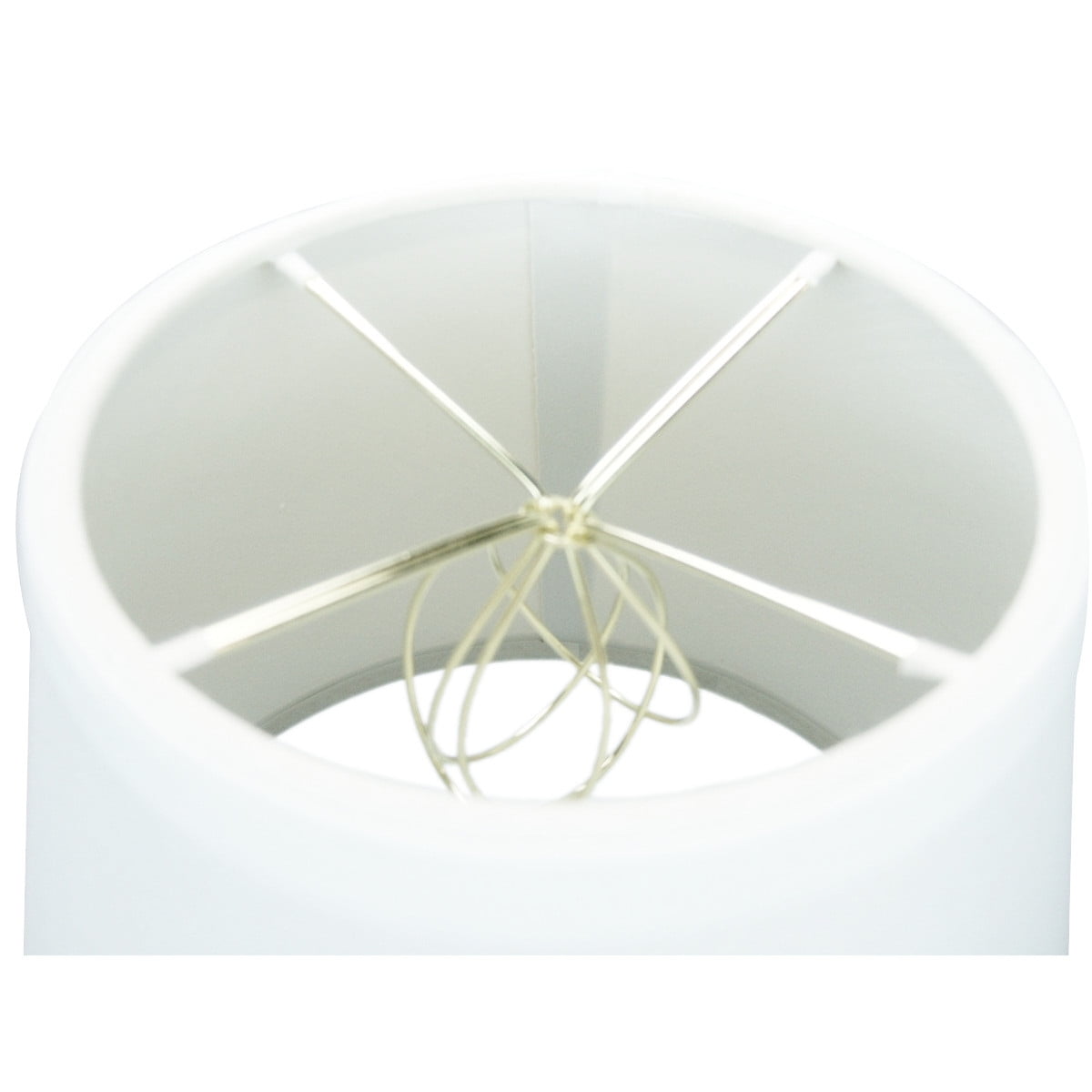 5x8x7 Empire Hardback White Linen Lampshade CLIPS-ON Regular Bulb