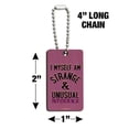 thumbnail image 3 of Beetlejuice Strange and Unusual Wood Wooden Rectangle Keychain Key Ring, 3 of 3