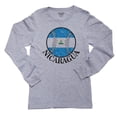 thumbnail image 1 of Nicaragua Baseball Classic - World Vintage with Flag Boy's Long Sleeve Grey T-Shirt, 1 of 2