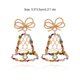 thumbnail image 4 of Sonducket 1 par de pendientes de aleación, pendientes de oreja, adornos navideños, exquisita gota única, joyería para fiesta de Navidad, suministros Ropa, zapatos y accesorios Miscelánea Sonducket AP017049-01, 4 of 6
