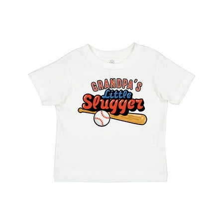 

Inktastic Grandpa s Little Slugger Gift Toddler Boy or Toddler Girl T-Shirt