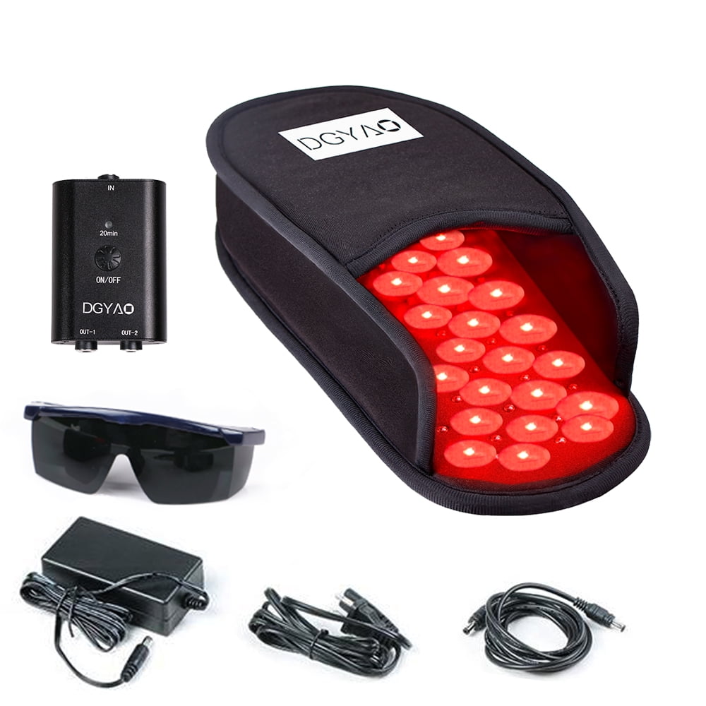 DGXINJUN Red Light Slippers for Feet Toes Infrared LED Light Panel(2Pads)