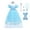 Dress+Accessories, variant on Girls Elsa Costume Queen Dress Halloween Kids Cosplay Fancy Birthday Outfit