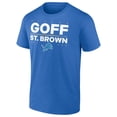 thumbnail image 2 of Men's Jared Goff & Amon-Ra St. Brown Blue Detroit Lions Election Players T-Shirt, 2 of 4