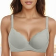 thumbnail image 3 of Gibobby Brasier deportivo para mujer Ropa interior fina Los senos grandes de las mujeres muestran pequeñas(Azul celeste,XXL), 3 of 5