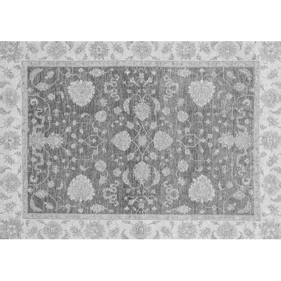 Ahgly Company Indoor Rectangle Oriental Gray Traditional Area Rugs, 2' x 5'