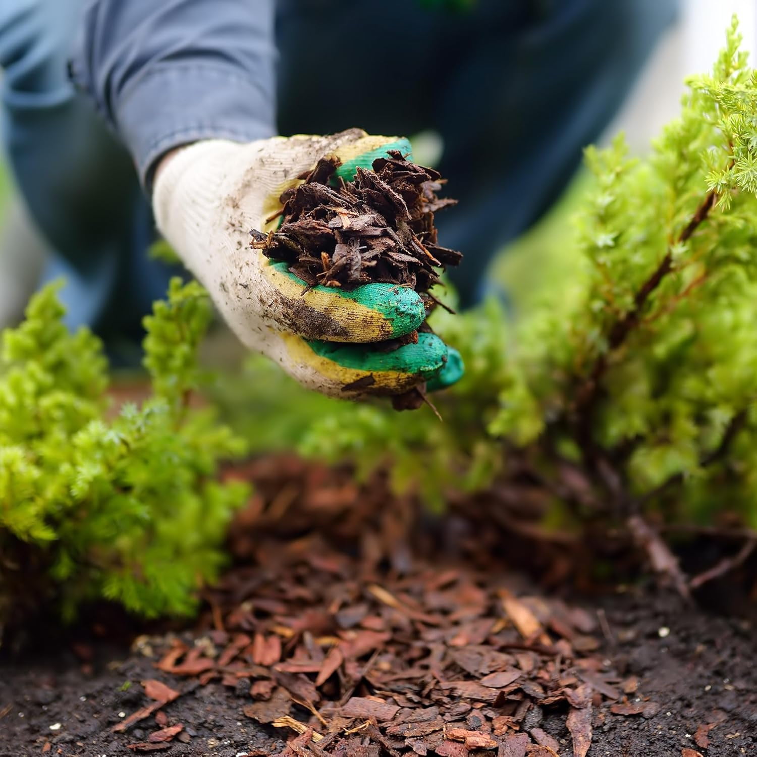 Wjsp Brown Wood Mulch 1 Cu ft for Landscaping Gardens
