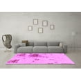 thumbnail image 3 of Ahgly Company Indoor Round Abstract Pink Modern Area Rugs, 8' Round, 3 of 4