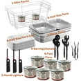 36 Piece Buffet Serving Kit Includes Chafing Kits Serving Utensils For
