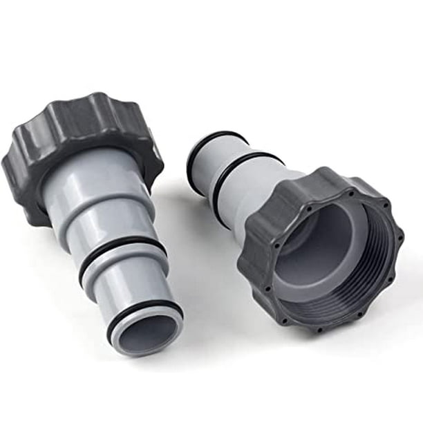 2 Pack Pool Hose Adapter with Collar for Threaded Connection Pumps