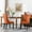 Orange, variant on WestinTrends Wordford Velvet Dining Chairs Set of 2, Modern Wingback Upholstered Button Tufted Kitchen Dining Room Chairs with Solid Wood Legs and Pull Ring, Black