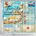 thumbnail image 3 of Beach Shower Curtain Beach Themed Shower Curtain Seashell Shower Curtain TTV218SH - 71x74 inches, 3 of 3