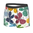 thumbnail image 2 of Kll Colorful Butterflies Men'S Cotton Boxer Briefs Underwear-Small, 2 of 9