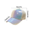 thumbnail image 3 of Diceymbol Glitter Sequin Baseball Cap Adjustable Sparkly Party Hat for Women, Breathable Mesh Sun Hat with Ponytail Hole for Outdoor, Travel, and Daily Wear, 3 of 8