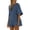 Blue Grey, variant on Women Summer Jumpsuit Casual Short Sleeve Round Neck Shorts Romper