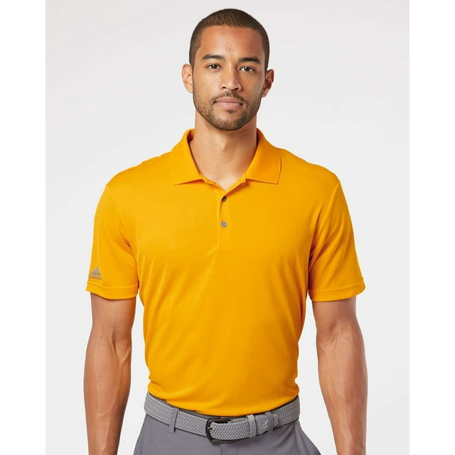 Adidas Mens Performance Polo, 4XL, Collegiate Gold