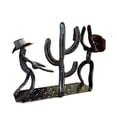 thumbnail image 2 of Western Cowboy Cactus Wine Rack, Vintage Metal Wine Holder, Tabletop Wine Display, Decorative Wine Storage for Kitchen and Bars, Unique Gift Idea for Wine Lovers, 2 of 7
