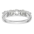 thumbnail image 5 of 14K White Gold Ring Band Wedding Diamond Round 5-Stone , Size 8, 5 of 6
