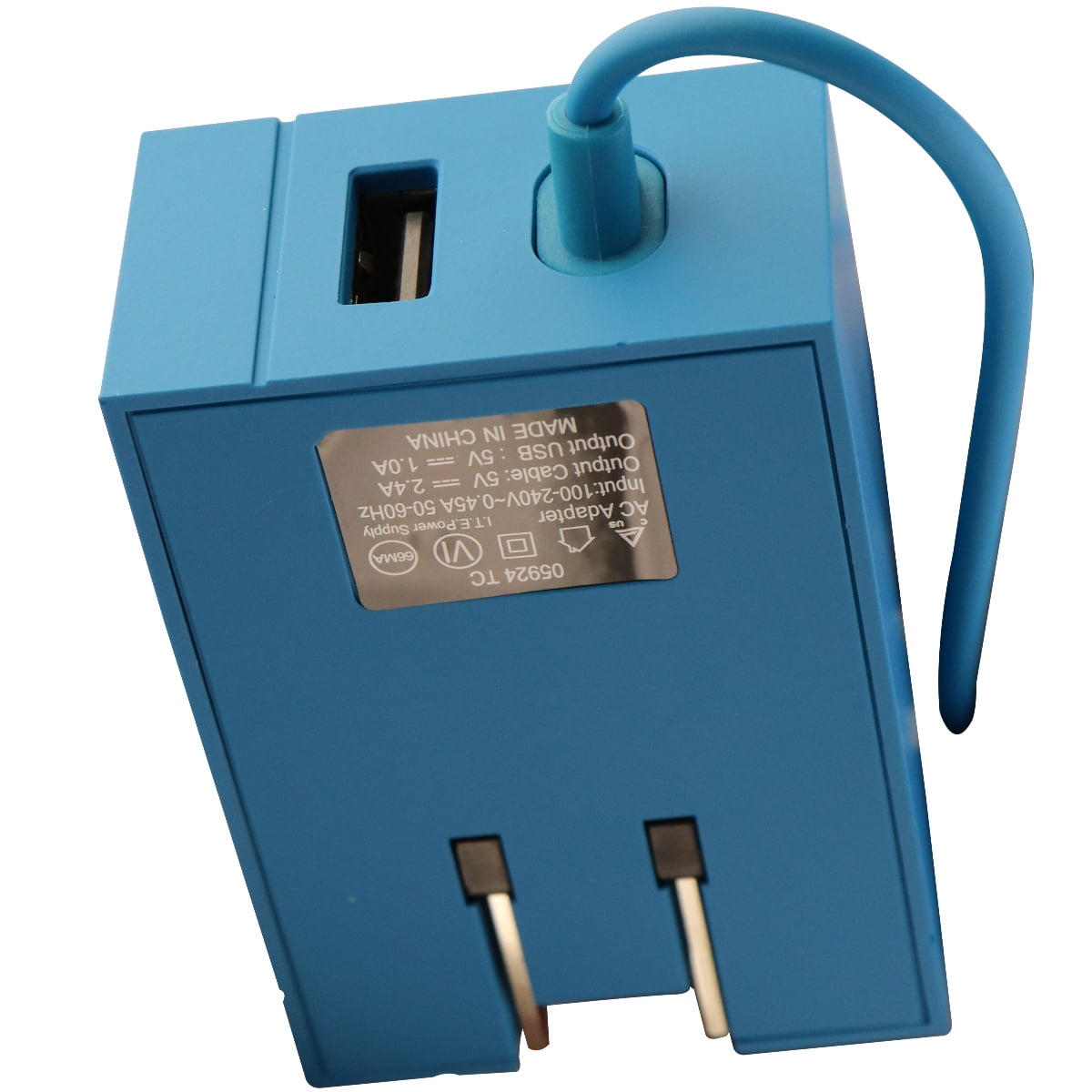 TMobile 4Ft Corded 2.4A MicroUSB Wall charger with 1A Extra USB Port