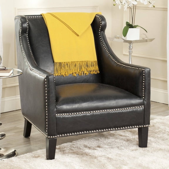 HN Home Kent Transitional Leather Club Chair