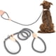 thumbnail image 4 of Conjunto de correa y collar de nailon resistente para perros, ajustable para paseos al aire libre, color negro, 4 of 8