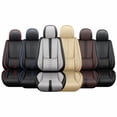 thumbnail image 6 of Fit for Ford 98% Models,2Pcs Waterproof Faux Leather Car Seat Cushions,Car Interior Protectors,Airbag Compatibility,Seat Covers for Car(Red&Black), 6 of 6