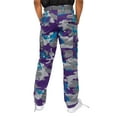 thumbnail image 5 of G-Style USA Men's Relaxed Straight Fit Work Cargo Pants 6CP01 - Purple Camo - 42/34, 5 of 6