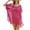 Hot Pink, variant on HJYCHN Swimsuit Cover Up Kaftan Bikini Beach Top Loose Cover Up Chiffon with Tassels Plus Size for Swimwear Swim Cover Up for Women White One Size