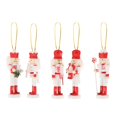 thumbnail image 4 of 12,5 cm Navidad colgante decoración nueces decoración de Navidad libre puerta interior Patio árbol césped jardín Decoración 5 piezas Baoblaze Baterista de cascanueces de madera, 4 of 8
