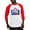 Red/White, variant on CafePress - Play Doh Keep Doh Ing Baseball Jersey - Cotton Baseball Jersey, 3/4 Raglan Sleeve Shirt
