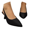 thumbnail image 3 of YLYL Women's Pumps Stiletto Kitten Heel Slingback Pointed Closed Toe Elegant Dressy Bridal Wedding Party Sandals, 3 of 9
