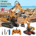 thumbnail image 2 of Excavadora de Control remoto de aleación grande RC para niños, 11 canales, vehículo de ingeniería de competición, regalo de juguete, 2 of 4