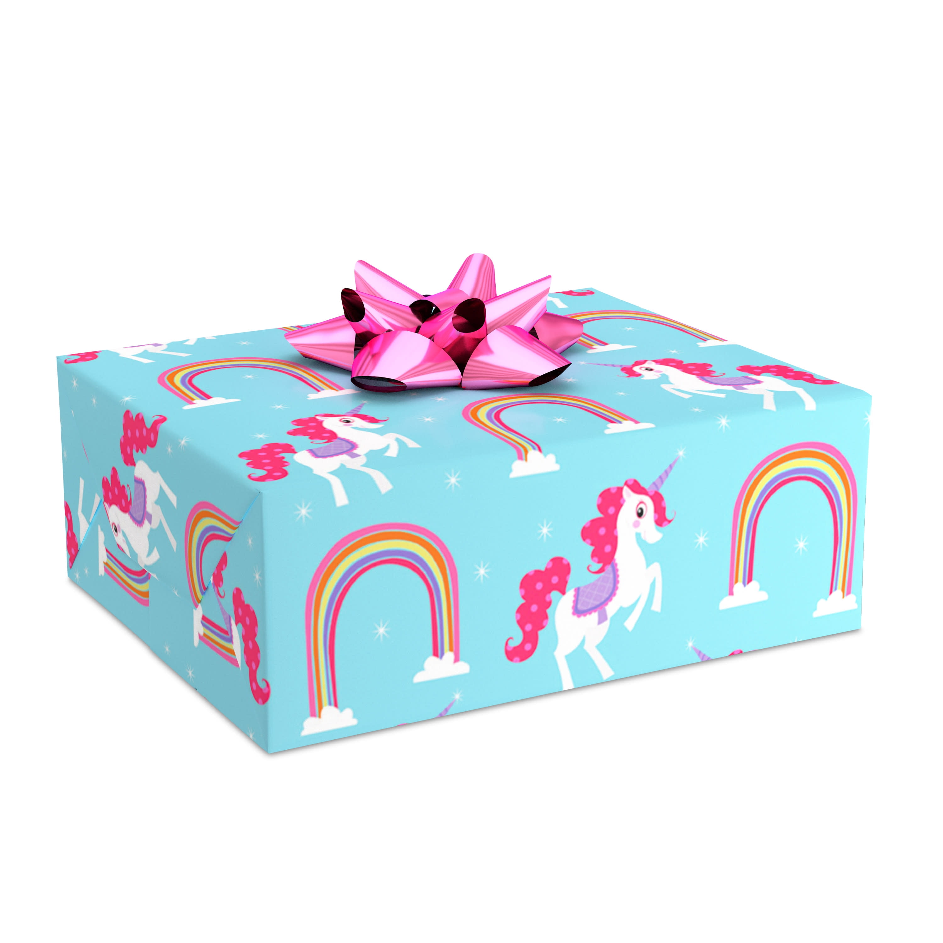 Hallmark Wrapping Paper, 25 sq. ft. (Unicorn Rainbow)