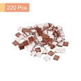 thumbnail image 3 of Uxcell Micro Glass Tiny Mini Mosaic Tile Dark Brown 220 Pack, 3 of 6