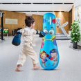 thumbnail image 4 of Saco de boxeo inflable para niños Saco de boxeo independiente para rebote inmediato Saco de boxeo pesado para practicar karate, taekwondo, boxeo antiestrés, 4 of 5