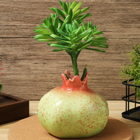 WHAMVOX Pomegranate Bowl Fruit Shape Ceramic Vase Table Decorations