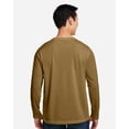 thumbnail image 3 of Harriton M118L Unisex Charge Snag and Soil Protect Long Sleeve T-Shirt-Coyote Brown-L, 3 of 6