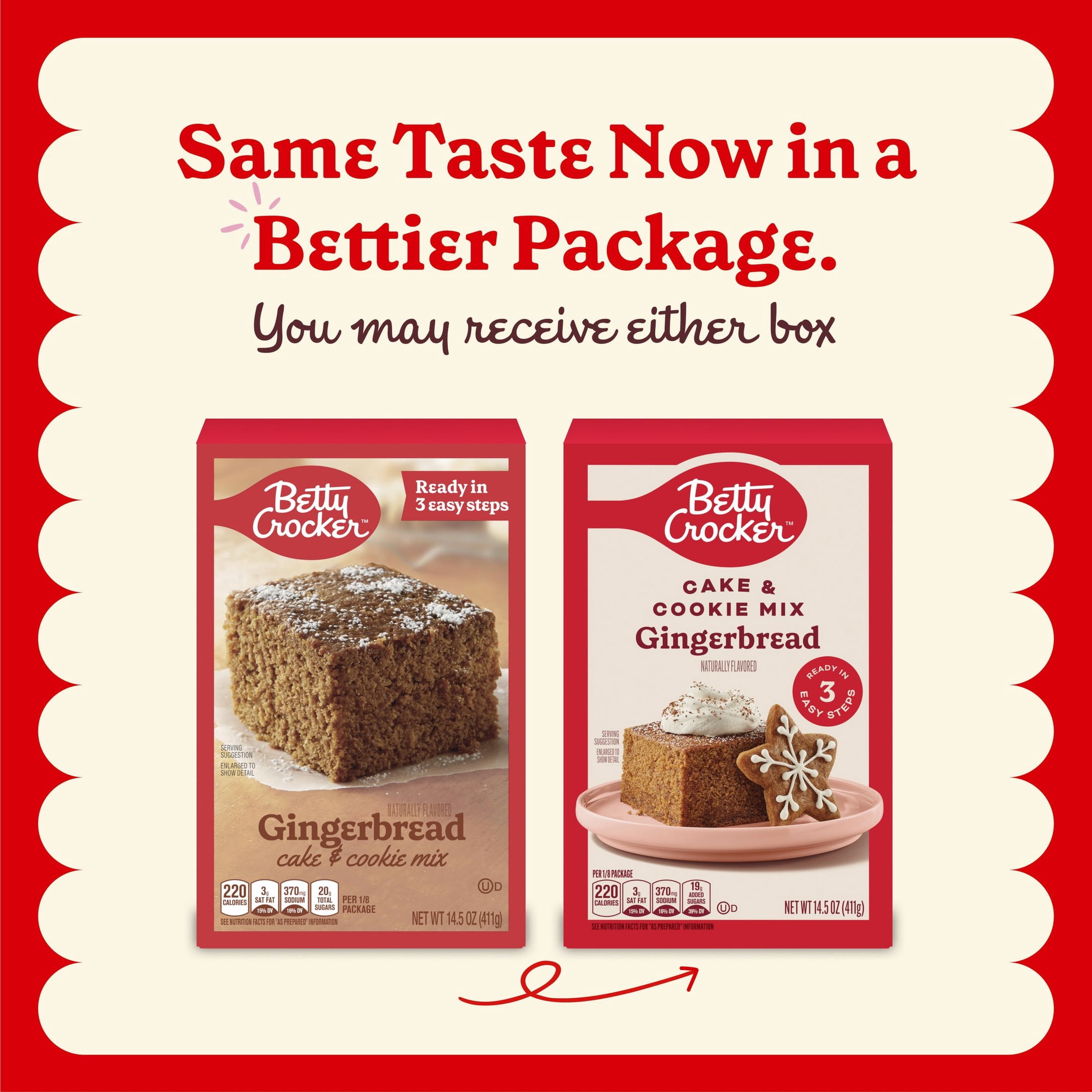 Betty Crocker Gingerbread Cake and Cookie Mix, 14.5 oz.