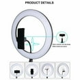 thumbnail image 2 of Ring Light Selfie (26cm) with Tripod Stand 210cm  &amp; Cell Phone Holder Support 1 mobile, 2 of 10