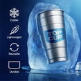 thumbnail image 3 of Vasos reutilizables de aluminio para fiestas, vaso superior, 473 ml, paquete de 30, 3 of 7