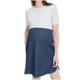 thumbnail image 3 of Tranfacy Robe de Maternité à Manches Courtes pour Femmes, Robe de Maternité Grande Taille, Chemise de Nuit de Maternité d'Allaitement à Manches Courtes à Col Rond avec Soutien-Gorge Intégré Tenue de Nuit pour Post-Partum, 3 of 4