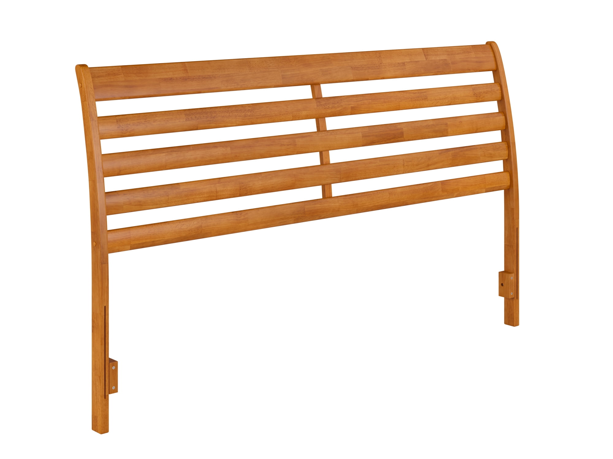 AFI Savannah King Solid Wood Headboard with Attachable Charger, Light Toffee