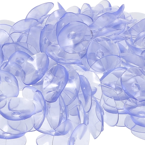 STRANDCHIC Transparent Cup Hooks, Strong Load-Bearing, Non-Punching, 100 Pieces for Wall, Glass, Tile, Kitchen, Bathroom