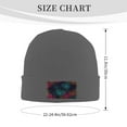 thumbnail image 3 of ZICANCN Romantic Love Multicolored Hearts Knit Beanie Hat, Winter Cap Soft Warm Classic Hats for Men Women, Deep Heather, 3 of 8