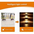 thumbnail image 1 of Solar Deck Lights LED Solar Step Light IP65 Waterproof Outdoor Garden Pathway Patio Stairs Fence Lamps (4 Pack), 1 of 4